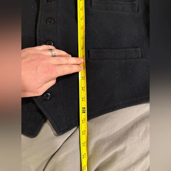 Vintage Filson Mackinaw Wool Western Vest (xl, dark blue) - Picture 11 of 13